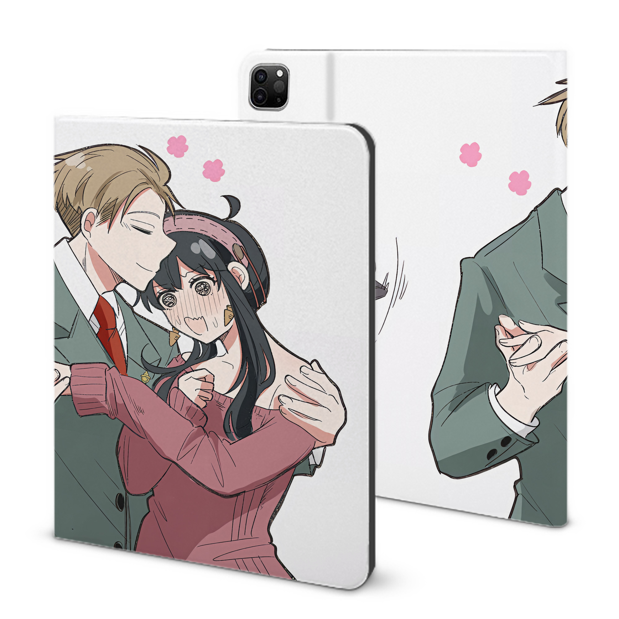 （画像用） SPY×FAMILY间谍家家酒 IPad ケース ブック型 PUレザー TPU 耐衝撃 軽量 薄型 ペン収納なし 全面保護 IPad 各モデル対応